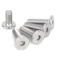 thumbnail image 4 of 5 uds-100 Uds CM M1.6 M2 M2.5 M3 M4 M5 M6 M8 304 hexagonal de acero inoxidable CM enchufe Ultra fino Super plano oblea cabeza tornillo, 4 of 4