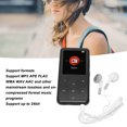 thumbnail image 4 of MP3 Music Player, Music Player FM Radio Touch Button Noise Reduction 2.4 Inch TFT Screen  5.0 DAC Decoder Chip with Memory Card for Daily Black, 4 of 7