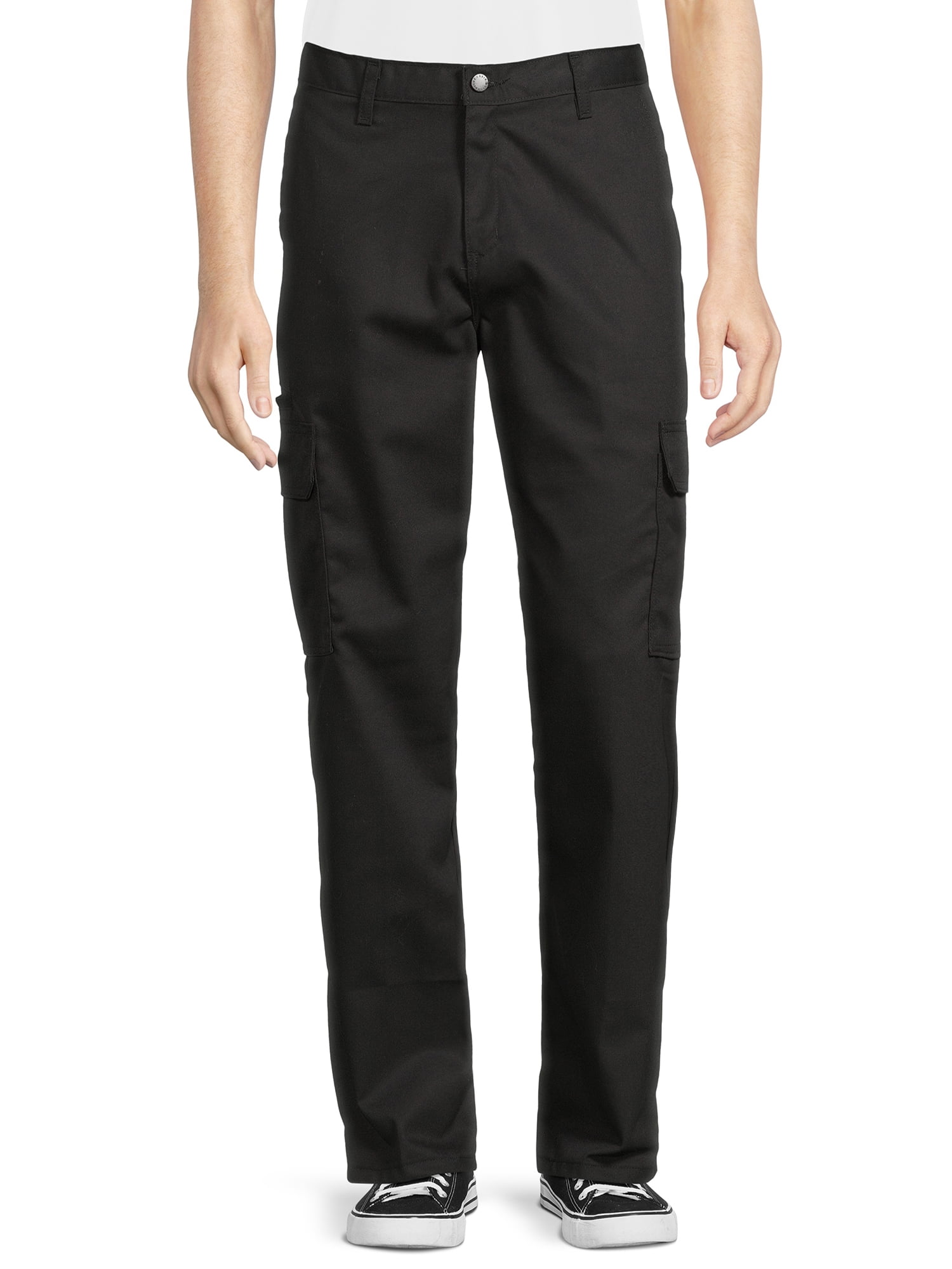 Genuine Dickies Mens Relaxed Fit Straight Leg Flat Front Flex Pant
