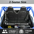 thumbnail image 5 of ICEELF 24V 10AH 2 Seater Ride on Toys for Big Kids, 21" 4WD/AWD Large Kids' Electric Vehicles with Remote Control, 5 of 8