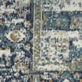 thumbnail image 5 of Nourison Passion Bordered Ivory/Grey/Blue 2'2" x 10' Area Rug (2x10), 5 of 7