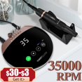 thumbnail image 2 of Máquina pulidora de uñas para manicura, 35000RPM, lima de uñas con pantalla táctil, taladro eléctrico acrílico, cortador de fresado, herramientas de arte de uñas, 2 of 4