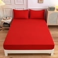 thumbnail image 1 of Funda de almohada para cama individual de color sólido, funda de edredón para cama individual o doble de 1,5/1,8 pulgadas de grosor y fibra ultrafina para el hogar, 1 of 1