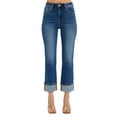 thumbnail image 6 of Risen Jeans - High Rise Ankle Straight Cuffed Jeans (25.5" - 29" Inseam) - RDP5580RT, 6 of 9