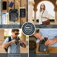 thumbnail image 4 of Zero Grid Neck Wallet w/RFID Blocking- Concealed Travel Pouch & Passport Holder (Shadow), 4 of 6