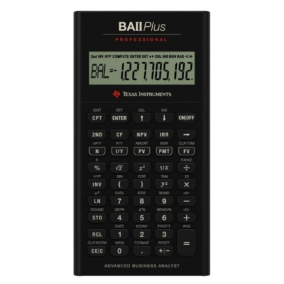 Calculadora financiera Texas Instruments BA II Plus Professional