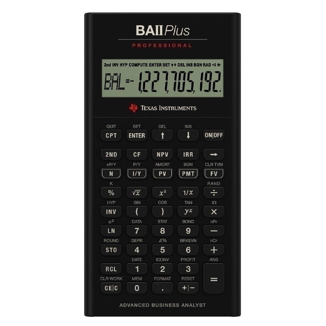 Calculadora financiera Texas Instruments BA II Plus Professional