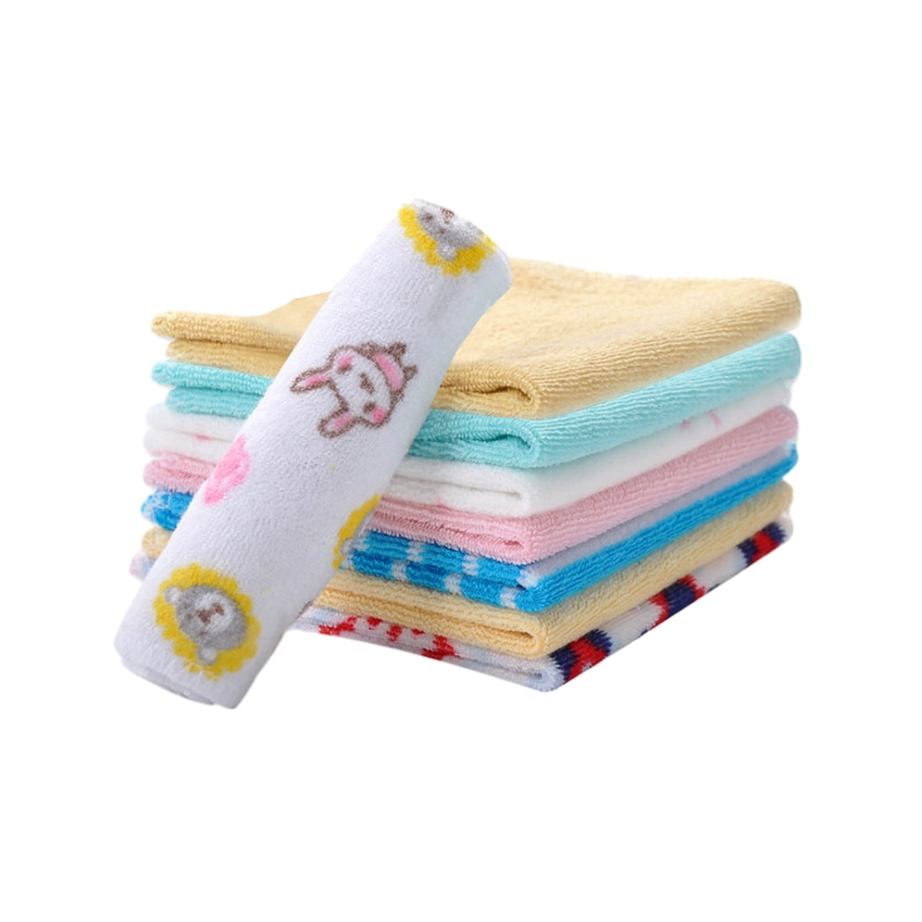 Justharion 8pieces Safety And Comfort Baby Square Towels For Newborns Breathable Baby Face Cleaning Towel 1Set Walmart