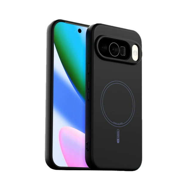 GadgetCom Étui Magnétique Compatible avec Google Pixel 10, Étui en Silicone Liquide Véritable avec Protection de Caméra