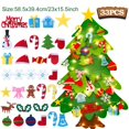 thumbnail image 3 of Árbol de Navidad de fieltro DIY con luz Decoración navideña para el hogar 2024 Adornos navideños Regalos de Navidad Natal Noel Año Nuevo 2025, 3 of 5