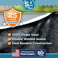 thumbnail image 5 of SmartLine 30' Round River Slate Overlap Above Ground Swimming Pool Liner, 54" Height, 25 Gauge, 5 of 6