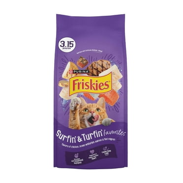 [Multiple Sizes] Friskies Dry Cat Food Surfin & Turfin Favorites