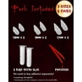 thumbnail image 4 of Colmillos de dientes de vampiro - 6 pares de colmillos de 3 tamaños para cosplay, accesorios de cosplay para fiestas de dientes de vampiro de Halloween Accesorios de vampiro Dientes falsos afilados co, 4 of 4