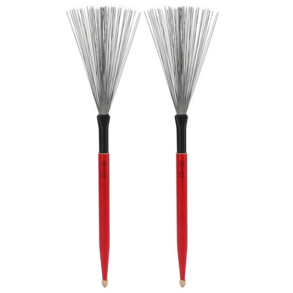 ANGGREK Drum Brush, Double Headed Drum Wire Brush For Youth Rock Band