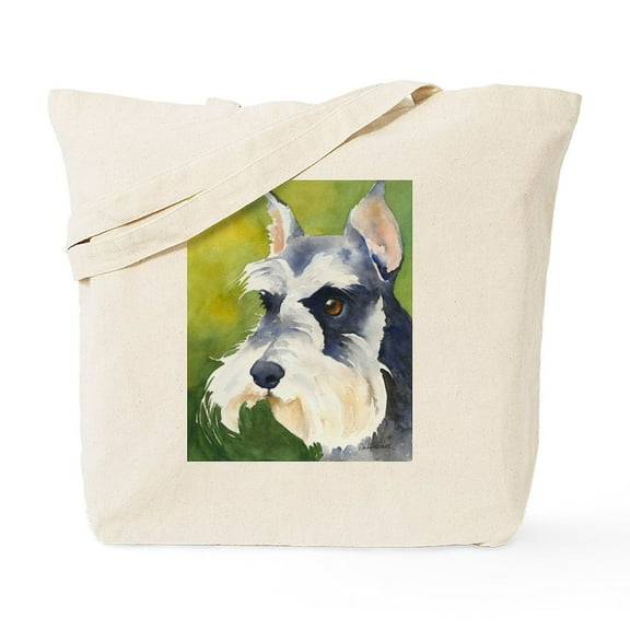 CafePress - Miniature Schnauzer 3 Tote Bag - Unisex Canvas Tote Bag, Beige, 1-Piece