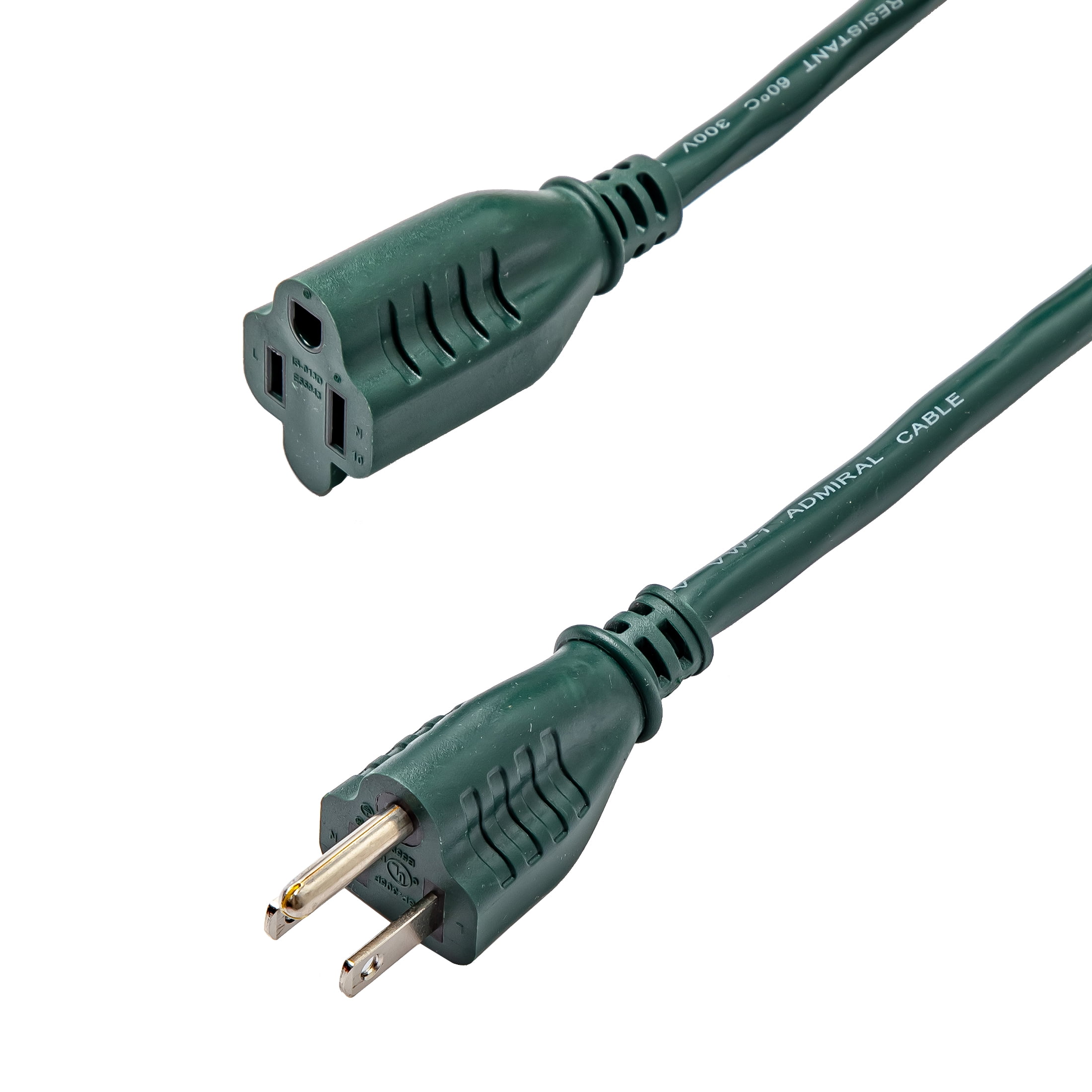 Hyper Tough 16AWGX3C 100ft Indoor and Outdoor Light Duty Green Vinyl Extension Cord