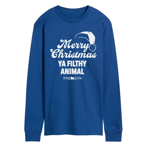 Home Alone - Merry Christmas Ya Filthy Animal - Men's Long Sleeve Graphic T-Shirt