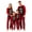 Red A, variant on Family Matching Christmas Pajamas Set Plaid Print Holiday Pajamas Sleepwear