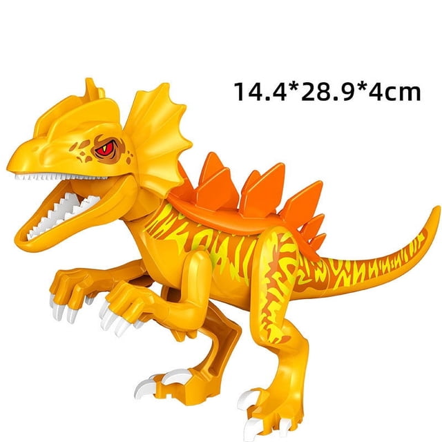 Dinosaur World Building Blocks Set, Large Dinosaur Figures T-Rex Velociraptor Triceratops, DIY Assembled Educational Construction Toy, STEM Learning Building Kit Gift for Kids Boys Girls
