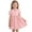Pink, variant on Edvintorg Short Sleeve Dress for Girls Fashion Ruffle Turndown Collar Princess A Line Sundress Girls Clothes Size 2-7