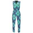 thumbnail image 5 of Tribal Geometric Sleeveless Party Wear Romper Jumpsuit Pants, 5 of 10