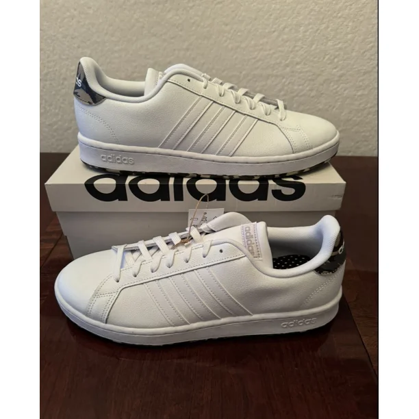 Adi - das Grand Court FY8557 Men's Size 12 Sneakers Tennis Sports White Camo New