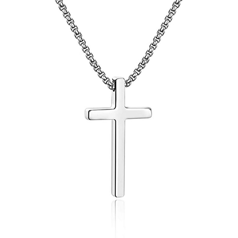 Walmart silver cross best sale necklace