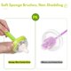 thumbnail image 5 of Set de cepillos para biberones CAREBABYMORE Sponge Nipple Green, 5 of 7