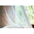 thumbnail image 2 of Stripes Tulle Curtains with Rod Pocket, Vertical Line Pattern in Pastel Colors Abstract Geometric Composition, Sheer Drape for Wedding Party 2 Panels, 7 Sizes, Pale Blue Pale Sea Green, by Ambesonne, 2 of 3