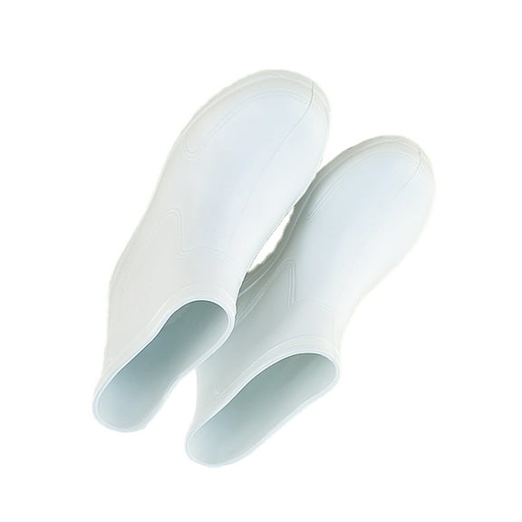 HOOWIFFY Men's Gardening Boots White Outdoor Work Shoes 1 Pair