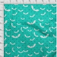 thumbnail image 4 of oneOone Cotton Flex Turquoise Green Fabric Halloween Dress Material Fabric Print Fabric By The Yard 40 Inch Wide, 4 of 4