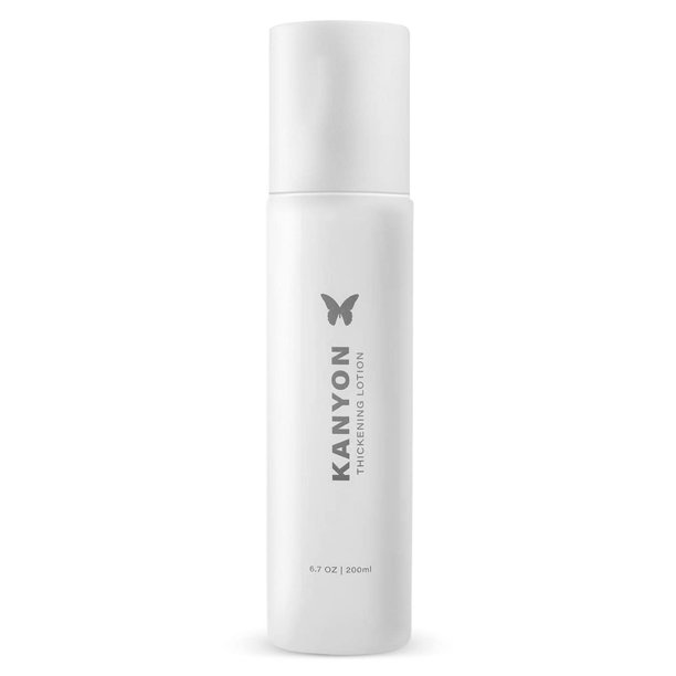 Loción espesante Kanyon 6.7 oz para cabello más grueso y completo - Retención de rizos de estilo - Potenciador de volumen de raíces - Protección contra el calor - Anti-encrespamiento - Acondicionador