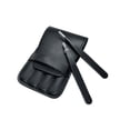 thumbnail image 2 of Juego de pinzas para cejas, 5 piezas, el mejor clip de pinzas de acero inoxidable de precisión con tijeras curvas para cejas, astillas, pelos encarnados con estuche de cuero para hombres y mujeres, 2 of 4