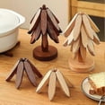 thumbnail image 3 of Hot Dish Coaster with Tree-shaped innovative Tree Shape Trivet Set for Elegant Table Setting, 3 of 5