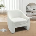 thumbnail image 3 of Set of 2 Modern Boucle Fabric Accent Chairs for Living Room and Bedroom, Ergonomic Design and High Comfort, 3 of 8