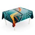 thumbnail image 1 of JSDART Green Biology 3D Rendering of Biochemistry DNA Molecule Red Tablecloth Table Desk Cover Home Party Decor 52x70 inch, 1 of 1