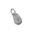 thumbnail image 1 of Riwesomey Polea de acero inoxidable, reemplazo lavable portátil, ruedas dobles, barcos anticorrosivos pulidos, rueda de elevación para escalada en roca Materiales de construcción M32 Riwesomey TO009877-03, 1 of 6