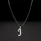 thumbnail image 1 of Collar de acero inoxidable 316L para mujer, colgante con 26 letras de la A la Z, inicial minimalista, alfabeto grande, regalo de joyería, 1 of 4