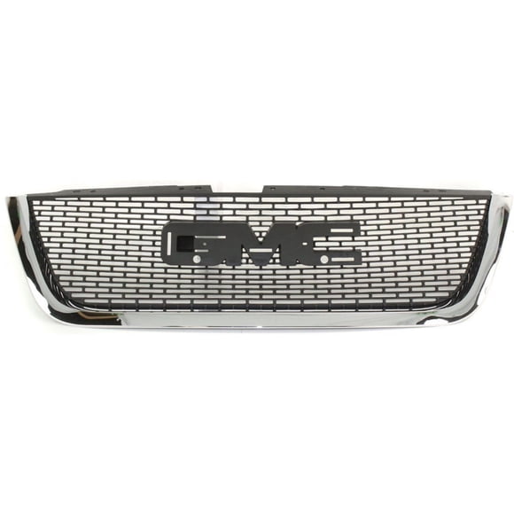 FITRITE AUTO PARTS New Front Grille For 2007-2012 GMC Acadia, Plastic, Chrome Shell/Painted Black Insert, (Exc. Denali Model) GM1200585 22785560
