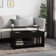 thumbnail image 1 of vidaXL Coffee Table Black 102x50x52.5 cm Engineered Wood, 1 of 5