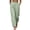 Mint Green women wide leg trousers with pockets a1, variant on Cagogo Women's Wide Leg High Waisted Trousers with Pockets Solid Elegant Office Long Pants Work Trousers Casual Dressy Trousers for Women, Brown M