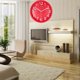 thumbnail image 2 of Reloj de pared silencioso Zulema moderno rojo 30 cm, 2 of 6