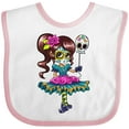 thumbnail image 3 of Inktastic Día de los Muertos girl with decorative skull balloon Boys or Girls Baby Bib, 3 of 4