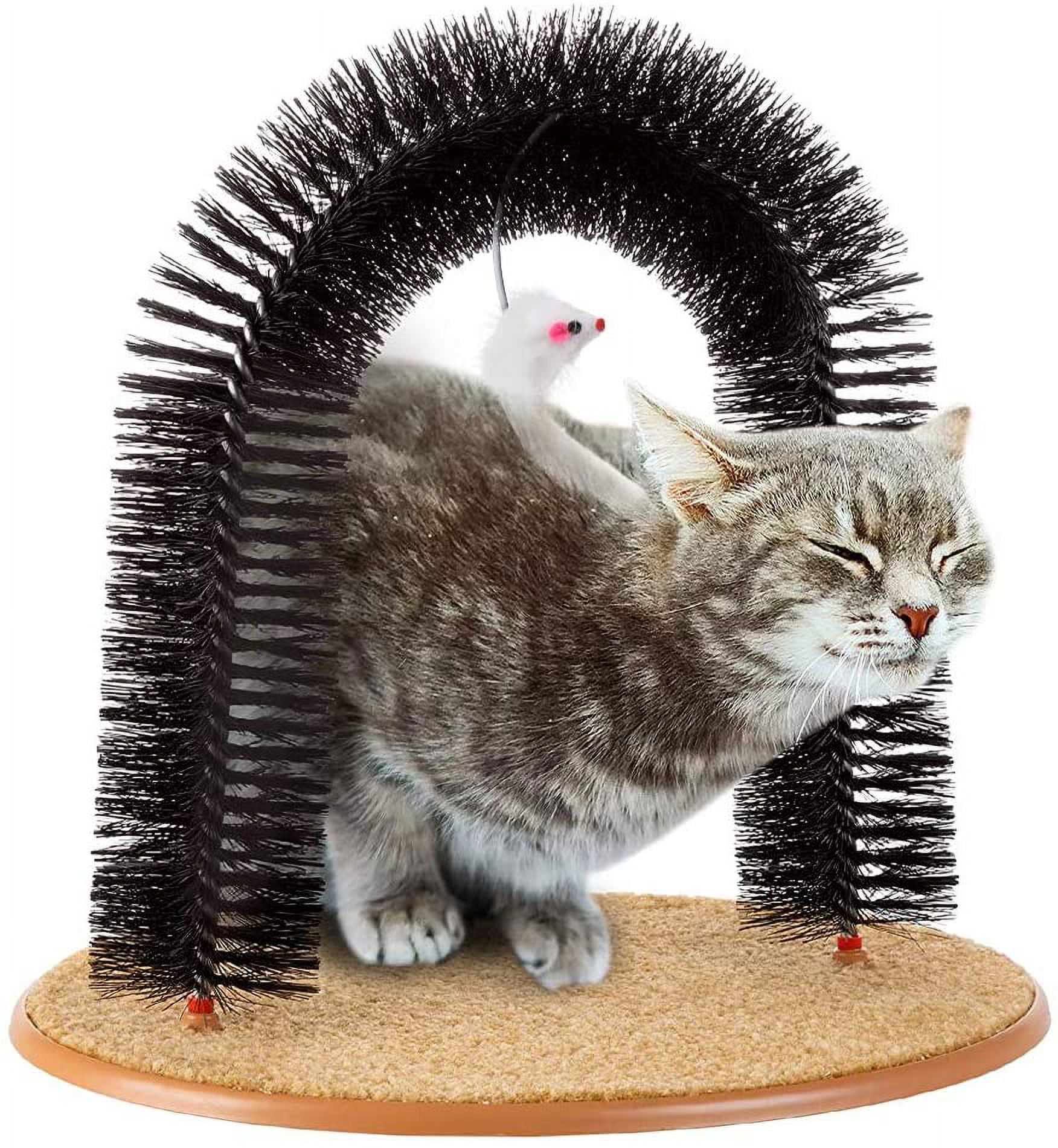 Cat Arch Scratcher, Cat Self Groomer Brushes For Indoor Cats, Cat Face Scratcher Brush Arch Scratching Board Scratch Pad Massager For Shedding