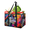 Multicolor 4, variant on Football Soccer Print Reusable Grocery Bag, Large Foldable Grocery Totes Shopping Bag for Groceries, Shopping Bags with Handles for Kitchen Trunk Picnic