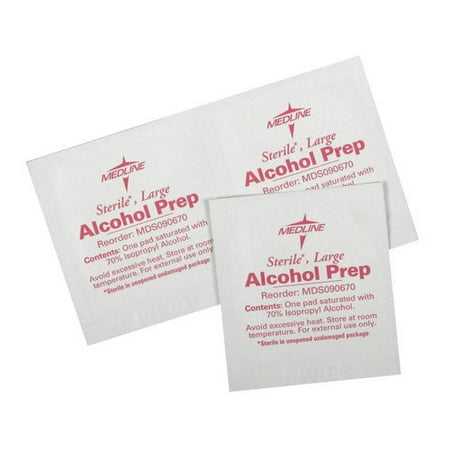 Medline Sterile Alcohol Prep Pads (Set of 4)