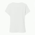 thumbnail image 5 of ORT Womens Lace Tops Pleated Short Sleeve Shirts Casual Scooped Neck Summer Tops Blouses(White,M), 5 of 5