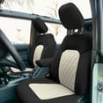 thumbnail image 2 of TLH Beige Full Set Neoprene Custom Fit Seat Covers for 2021 - 2022 Ford Bronco Full Size SUV with Water Resistant Neosupreme Insert, 2 of 9