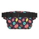 thumbnail image 3 of Fotbe Donuts1 Cangurera Cuadrada con Estampado de Doble Capa, Bolsa de Cintura Ajustable Mini para Hombres y Mujeres, 3 of 9