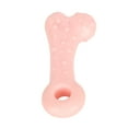 thumbnail image 3 of Juguete para masticar para perros con forma de hueso, limpieza de dientes para mascotas, palos para jugar, juguete interactivo para morder para perros, color rosa, 3 of 12